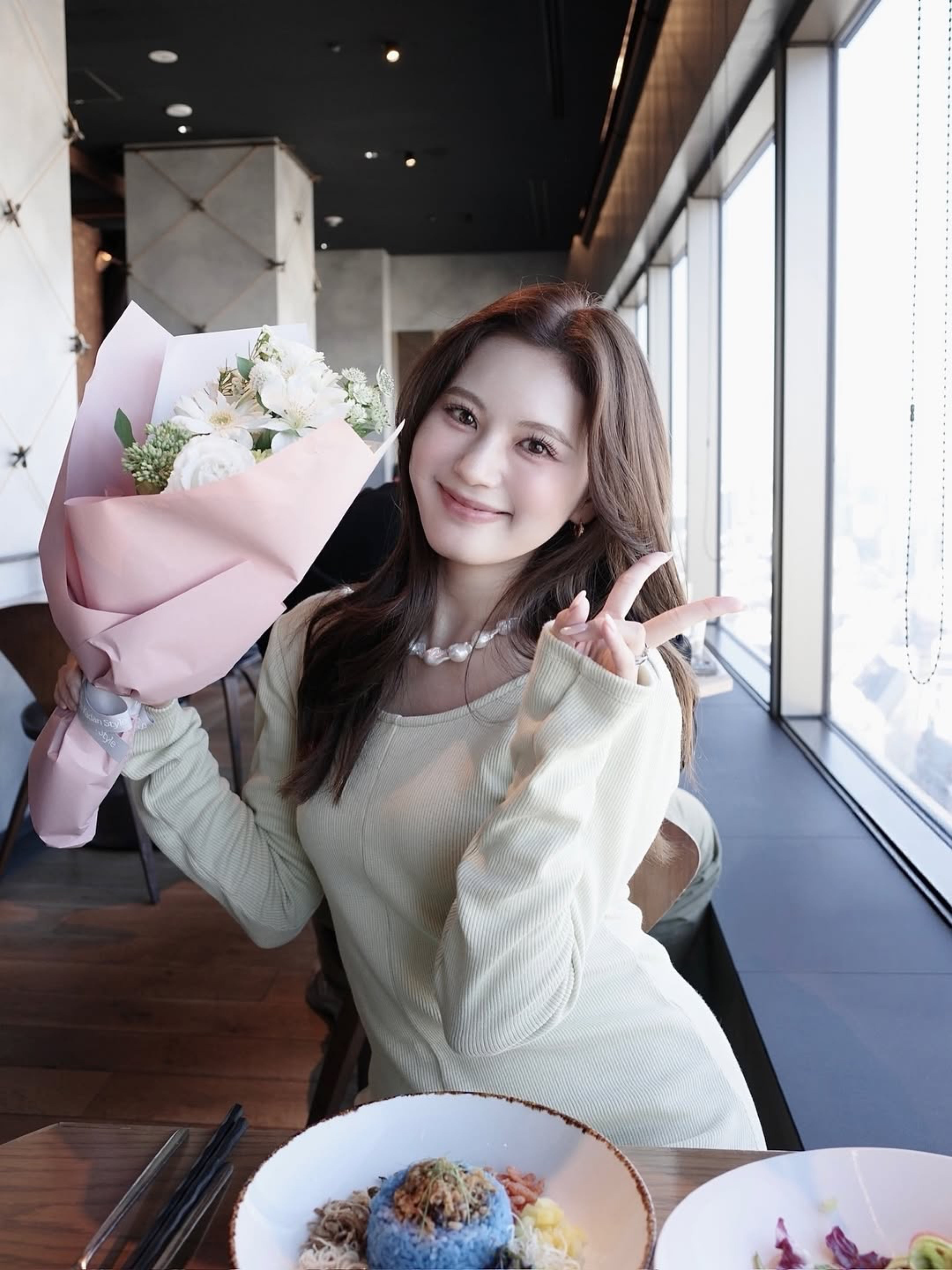 Back open soft rib dress