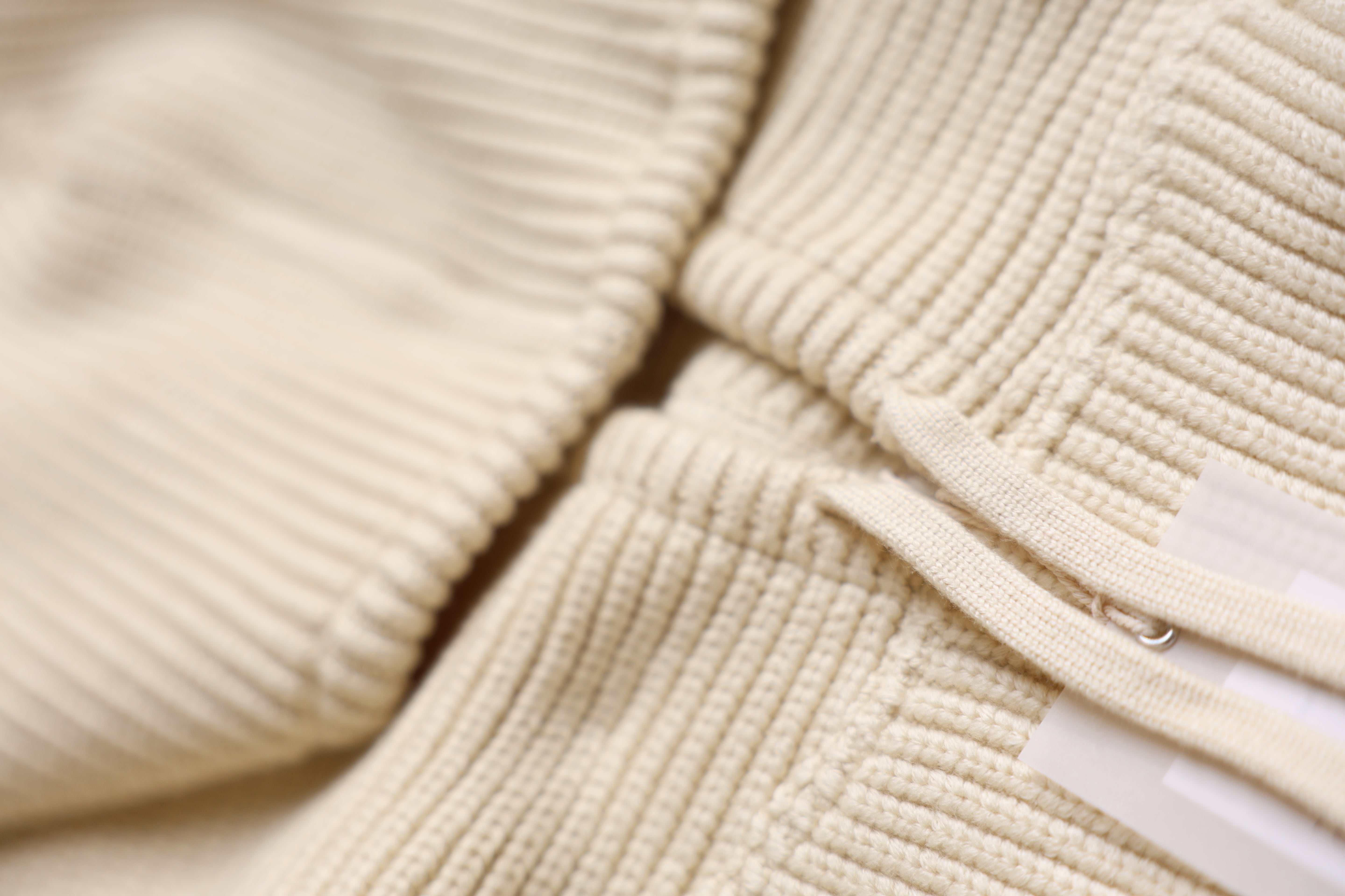 cotton lib knit hoodie