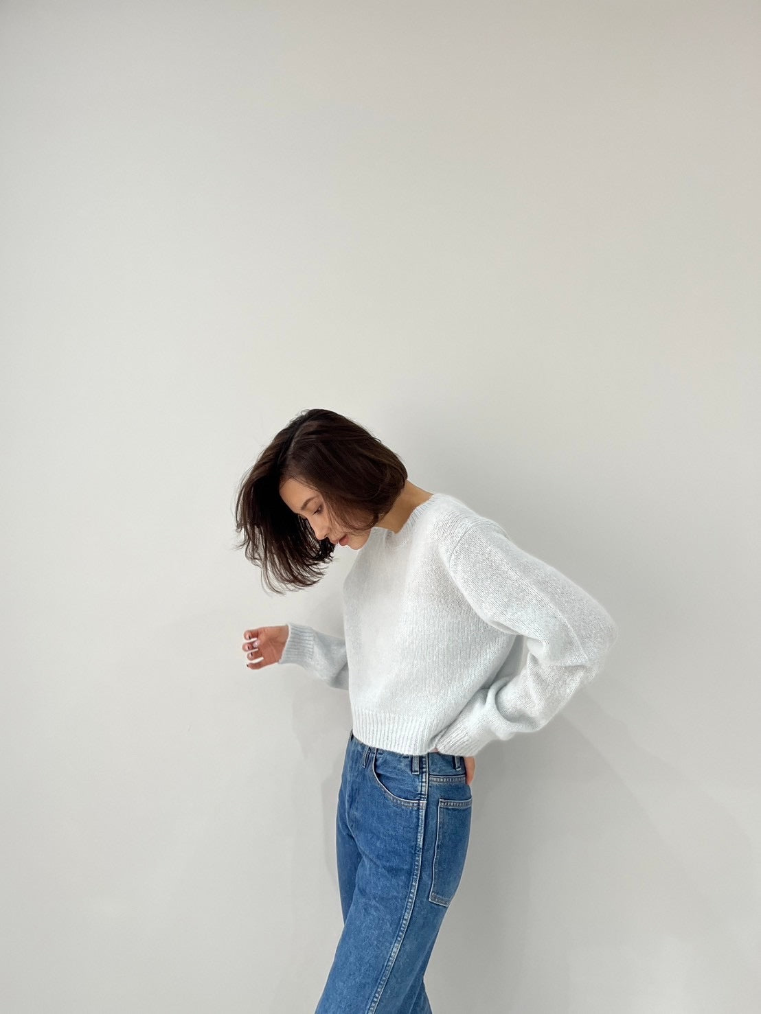 baby alpaca knit pullover