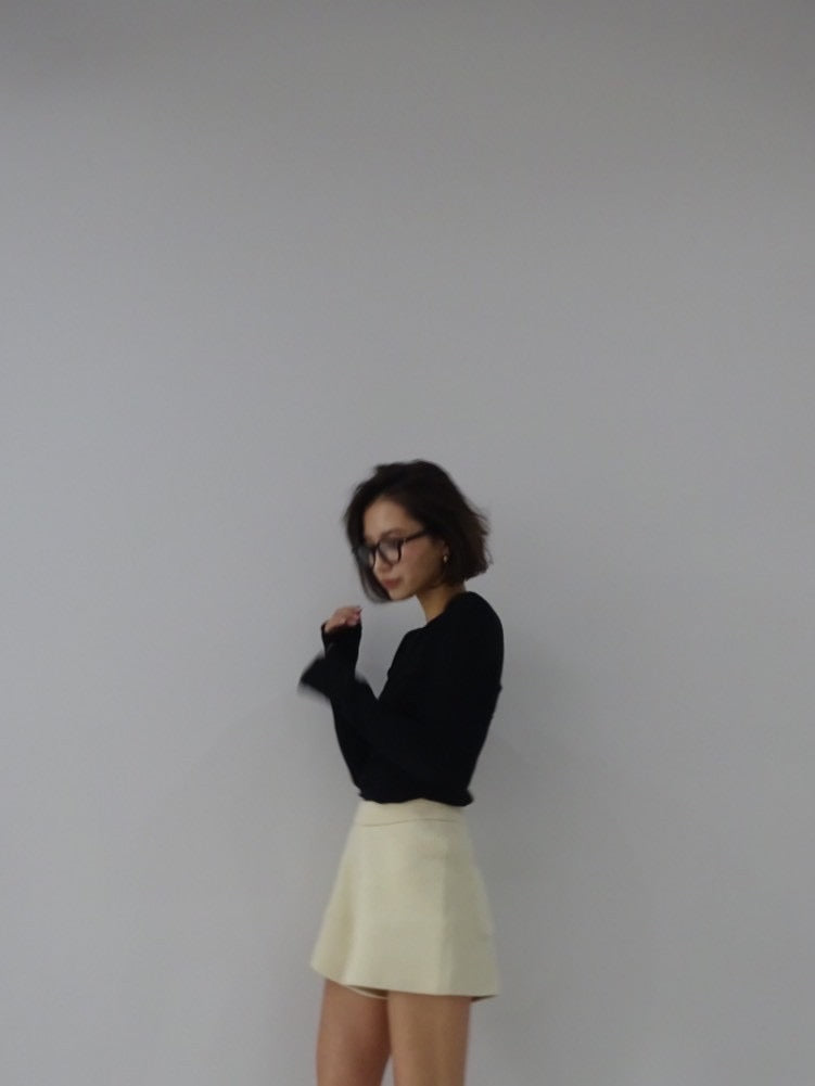 cotton lib knit pants