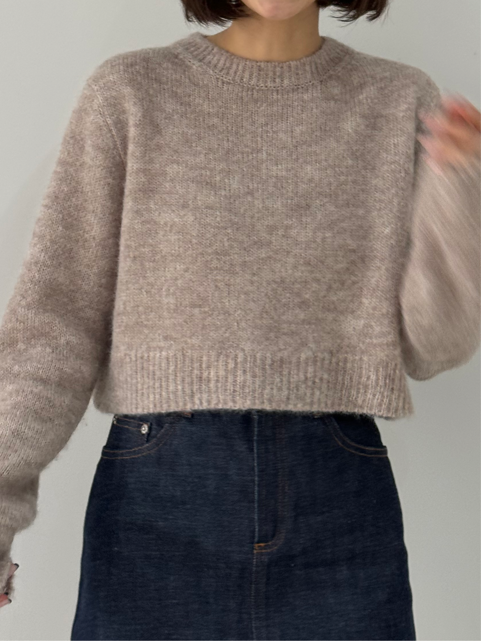 baby alpaca knit pullover