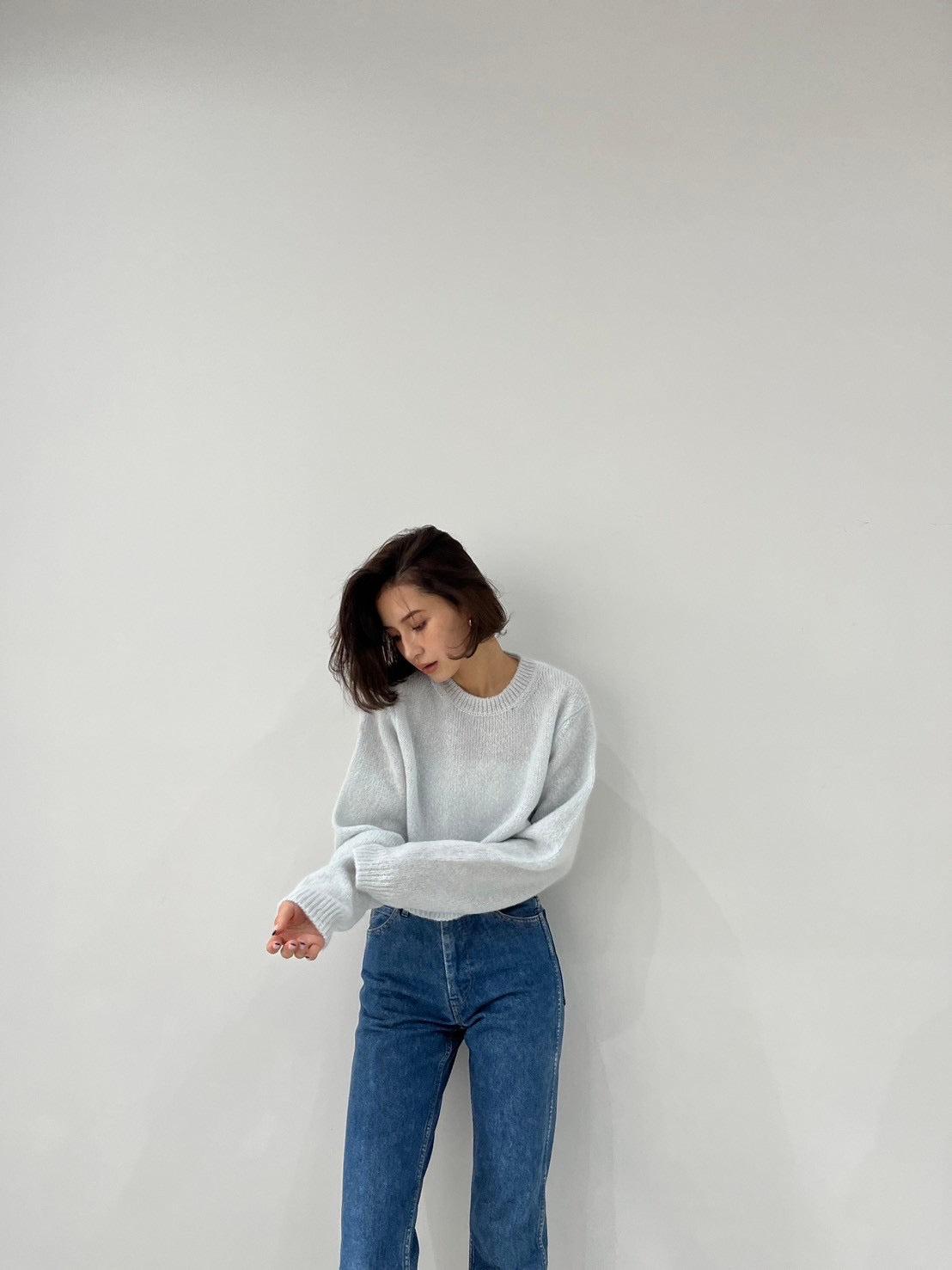 baby alpaca knit pullover