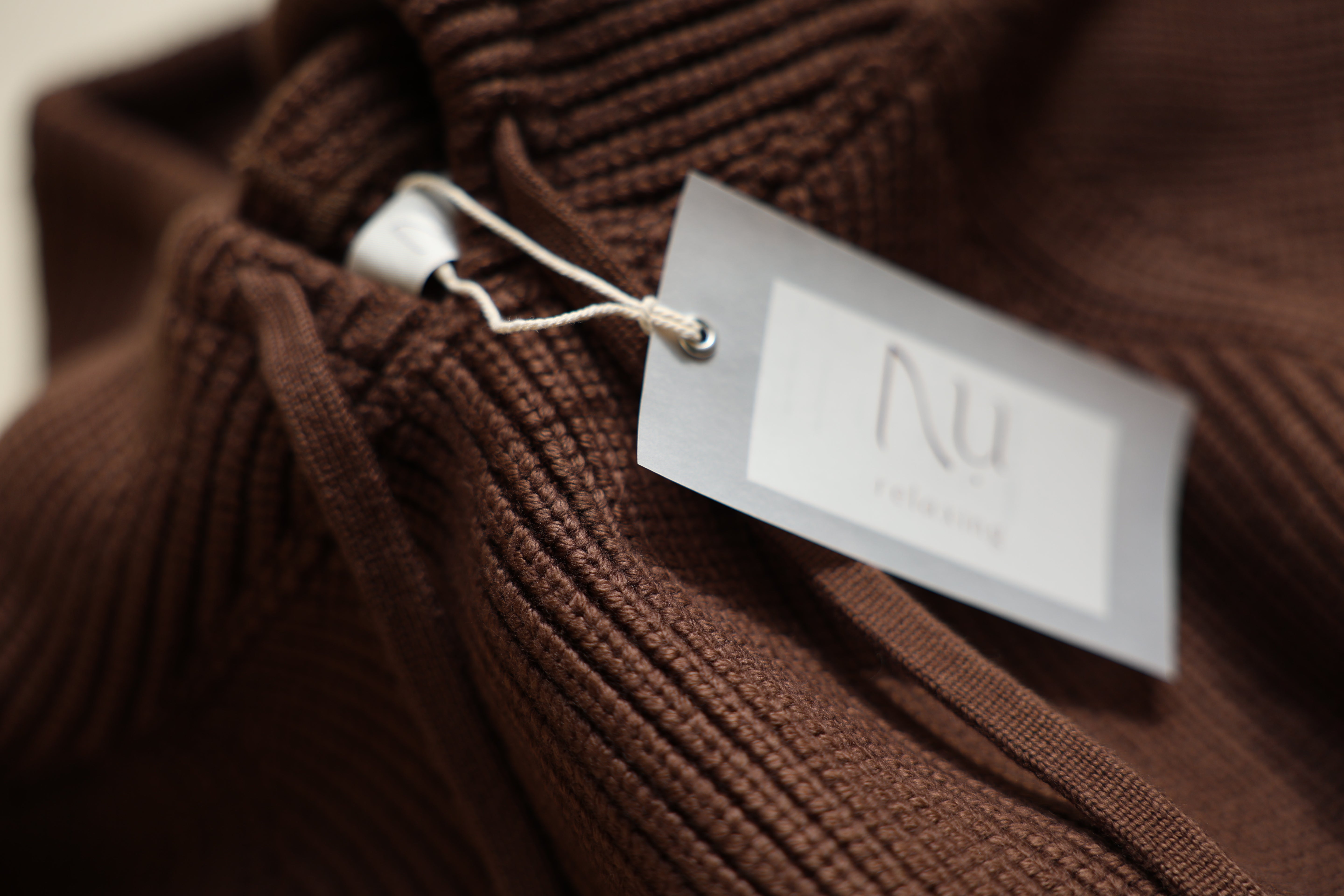 cotton lib knit hoodie