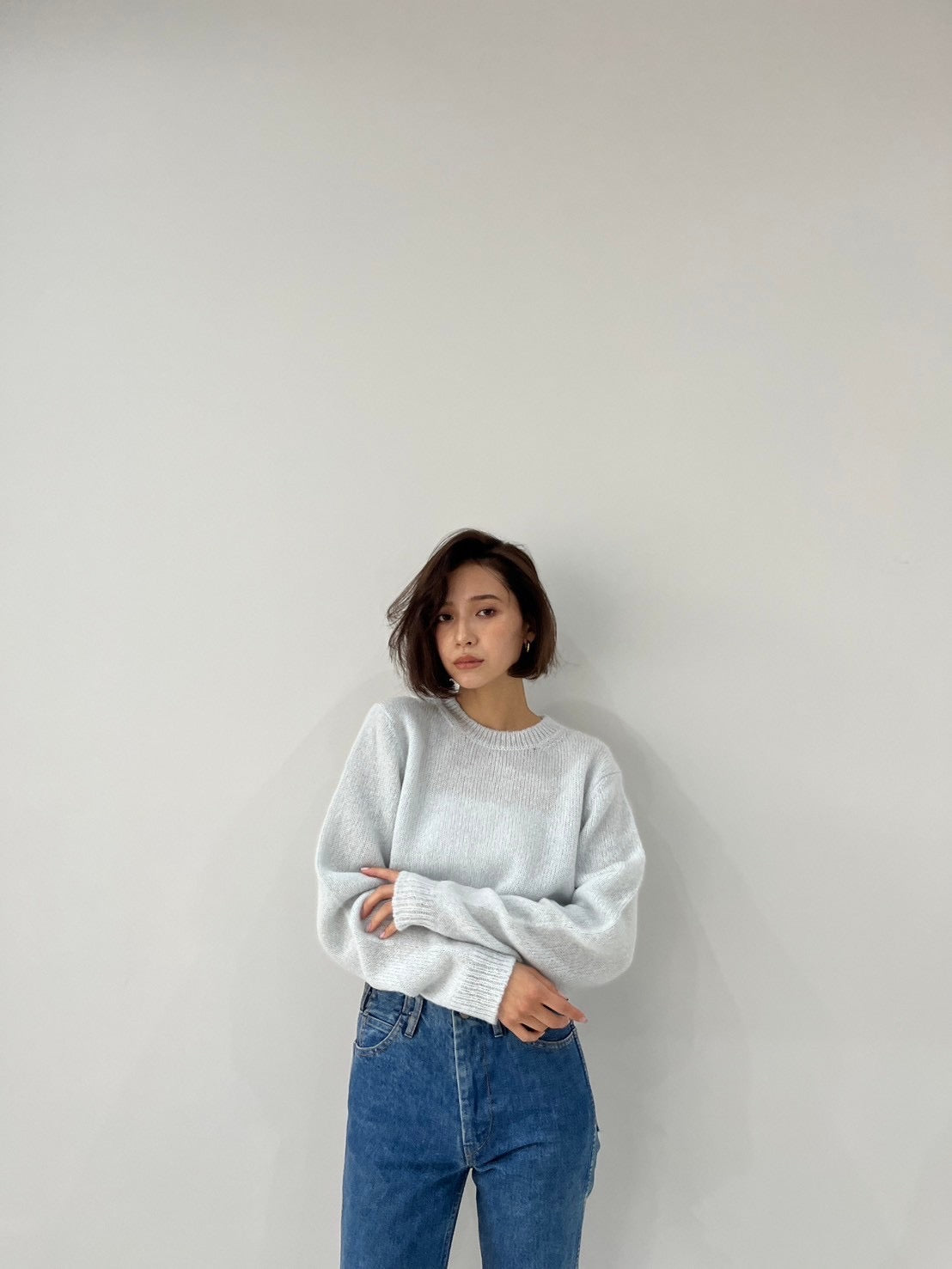baby alpaca knit pullover