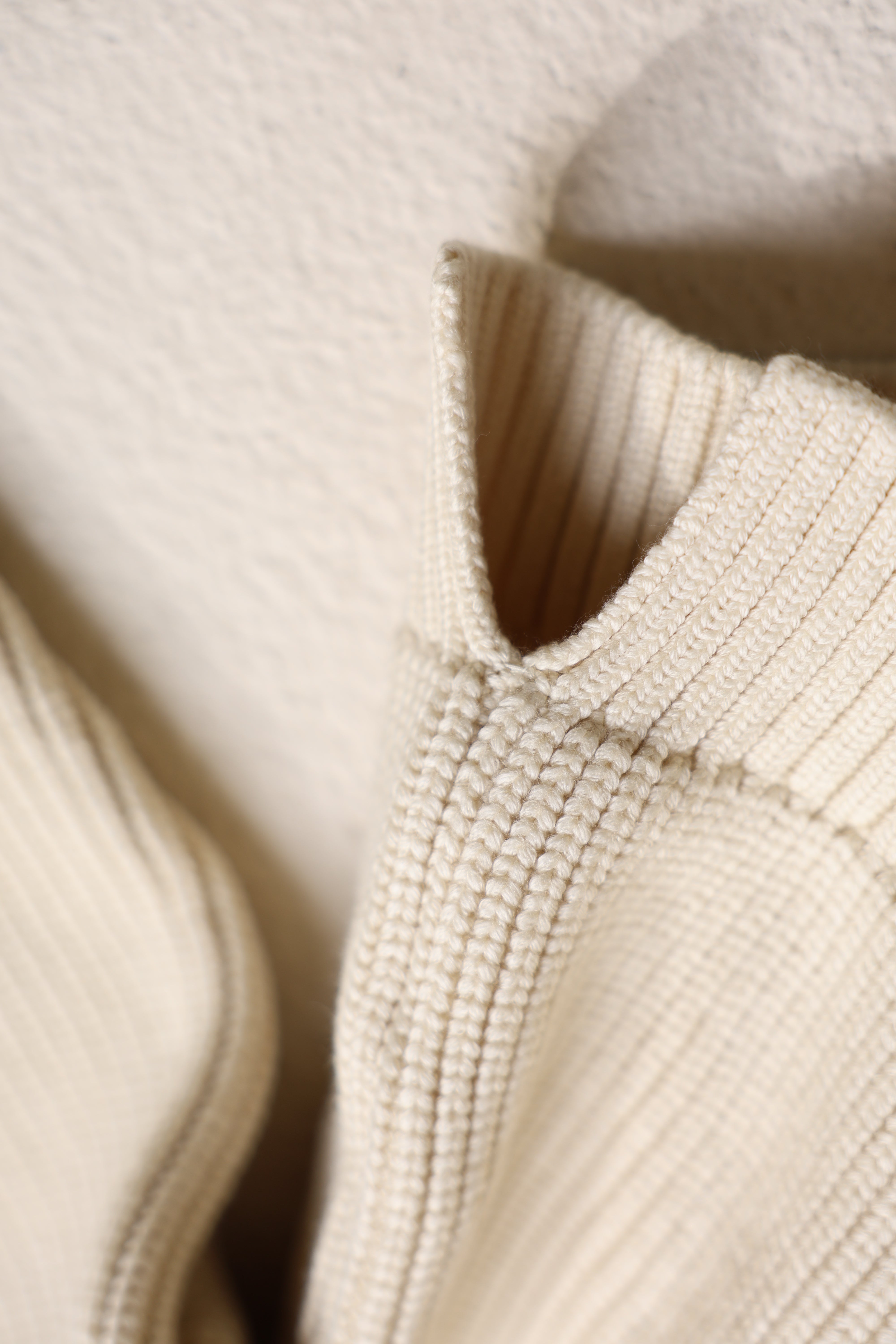 cotton lib knit hoodie