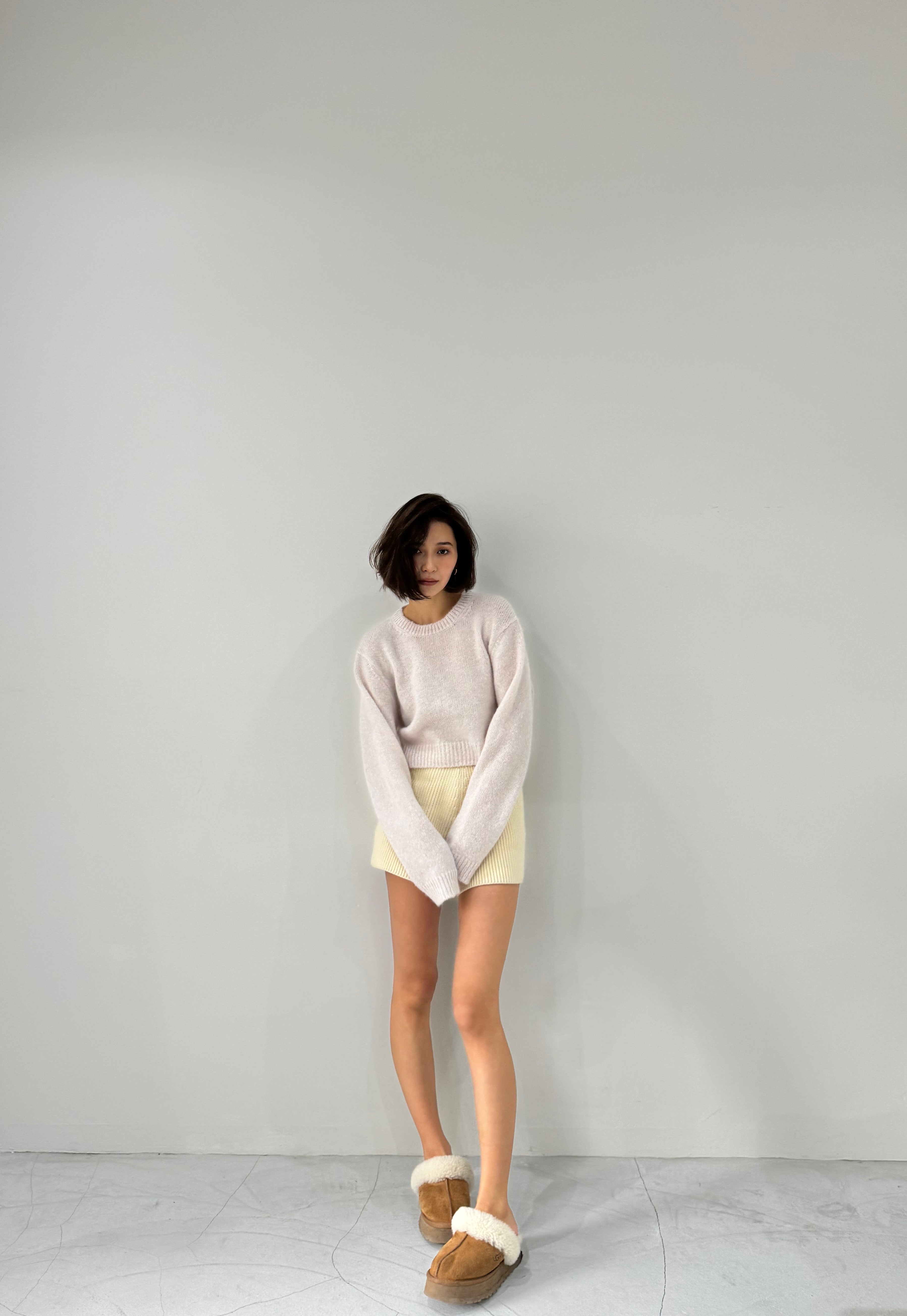 cotton lib knit pants