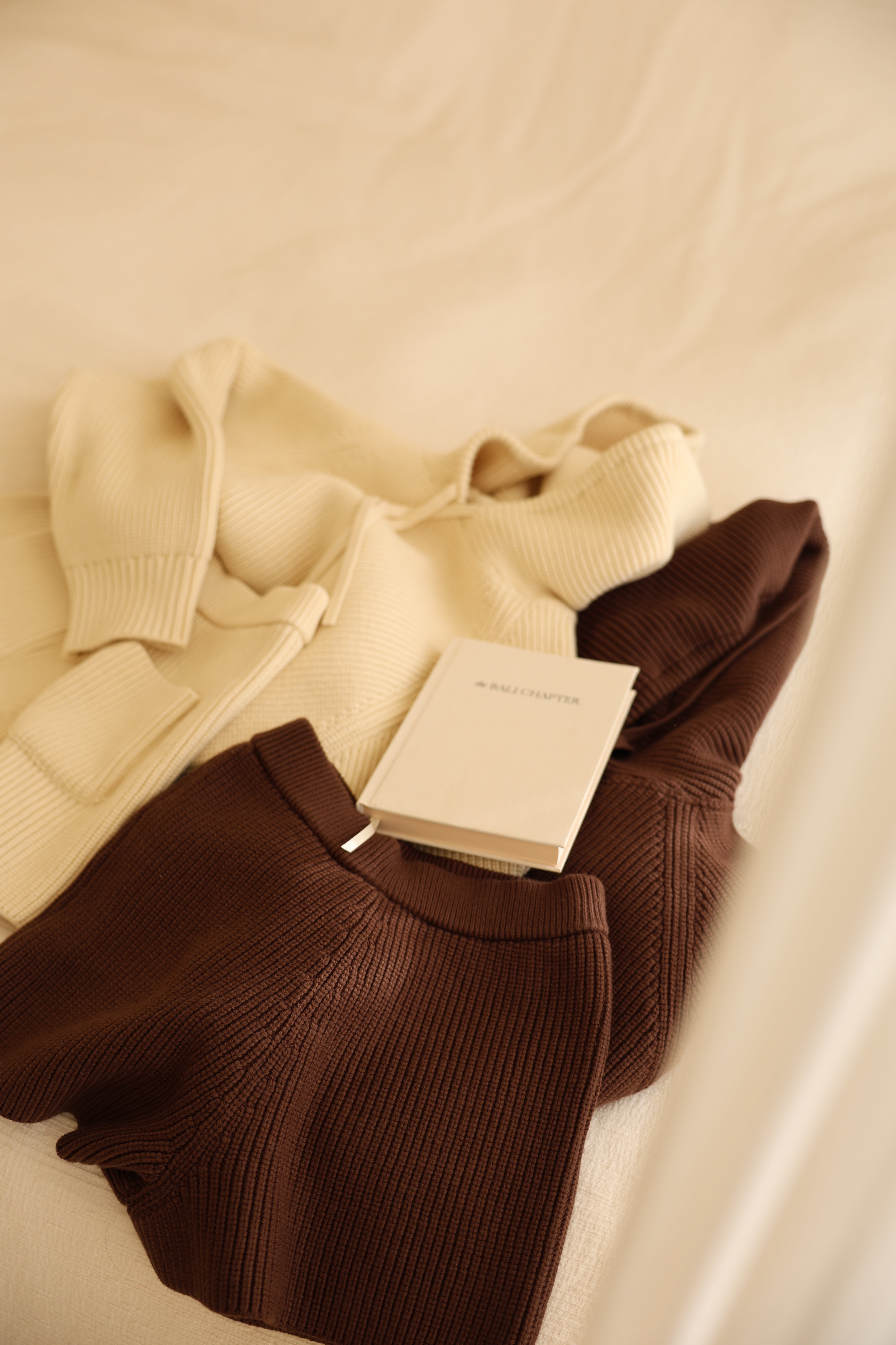 cotton lib knit hoodie