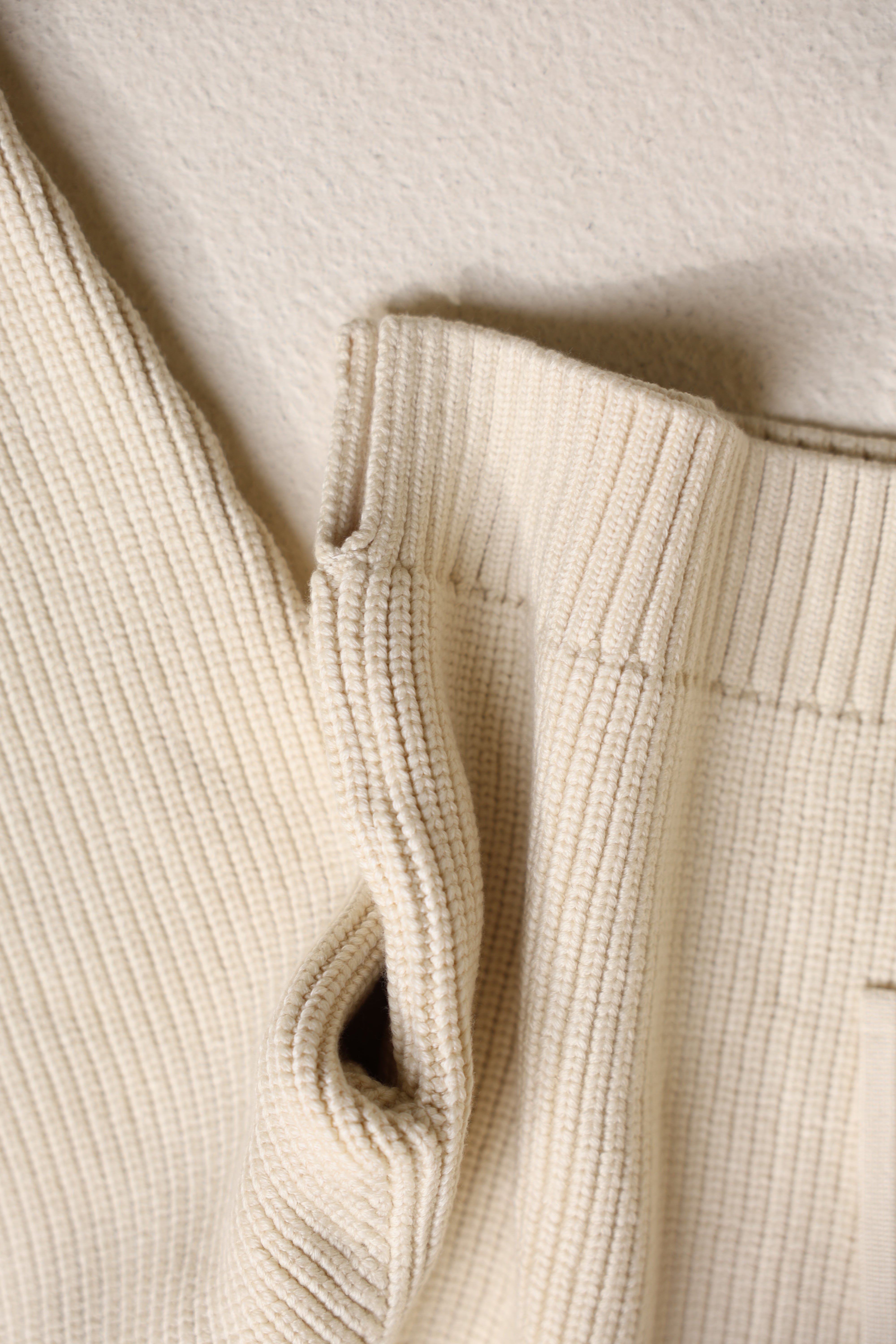 cotton lib knit hoodie