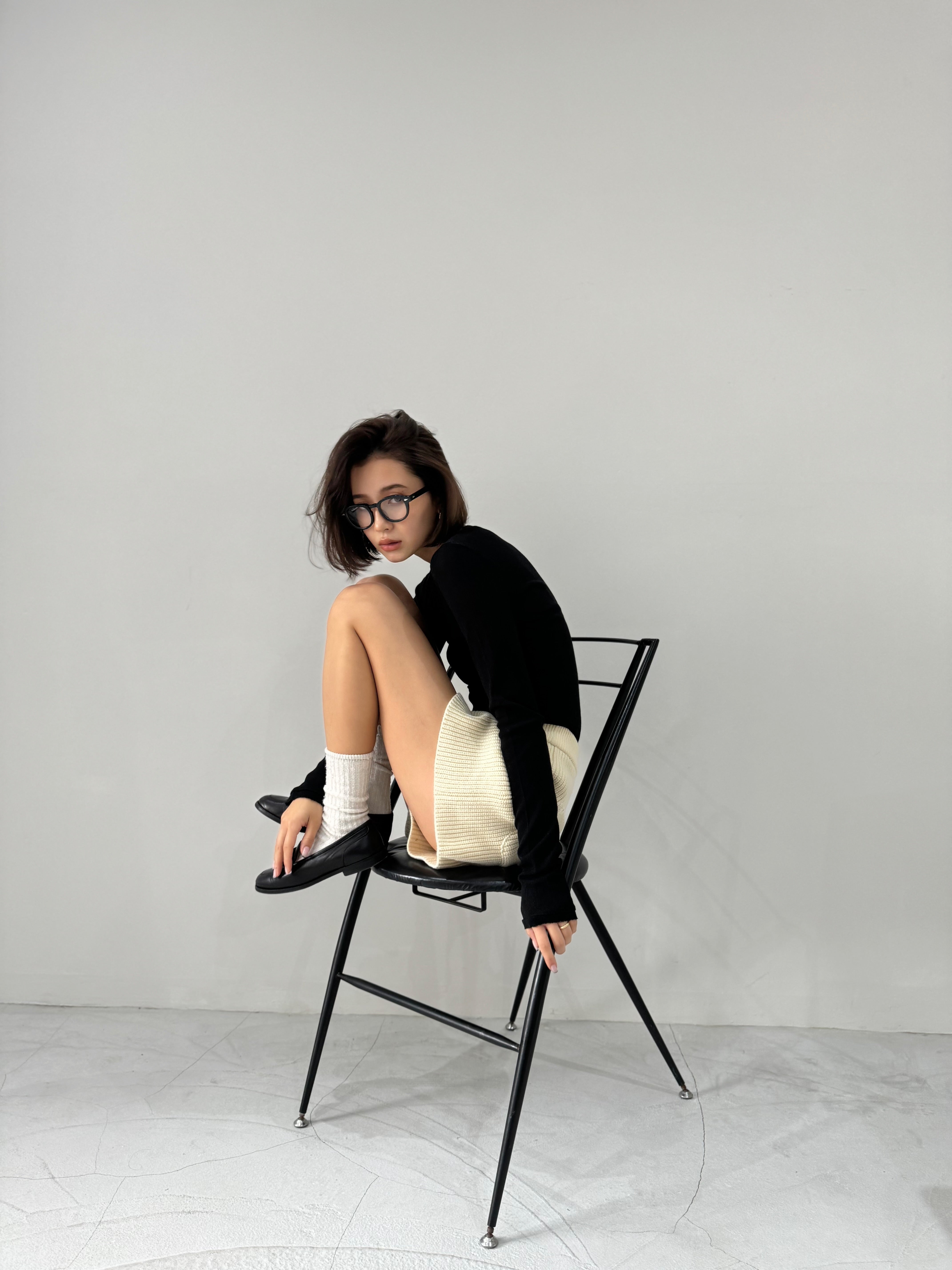 cotton lib knit pants