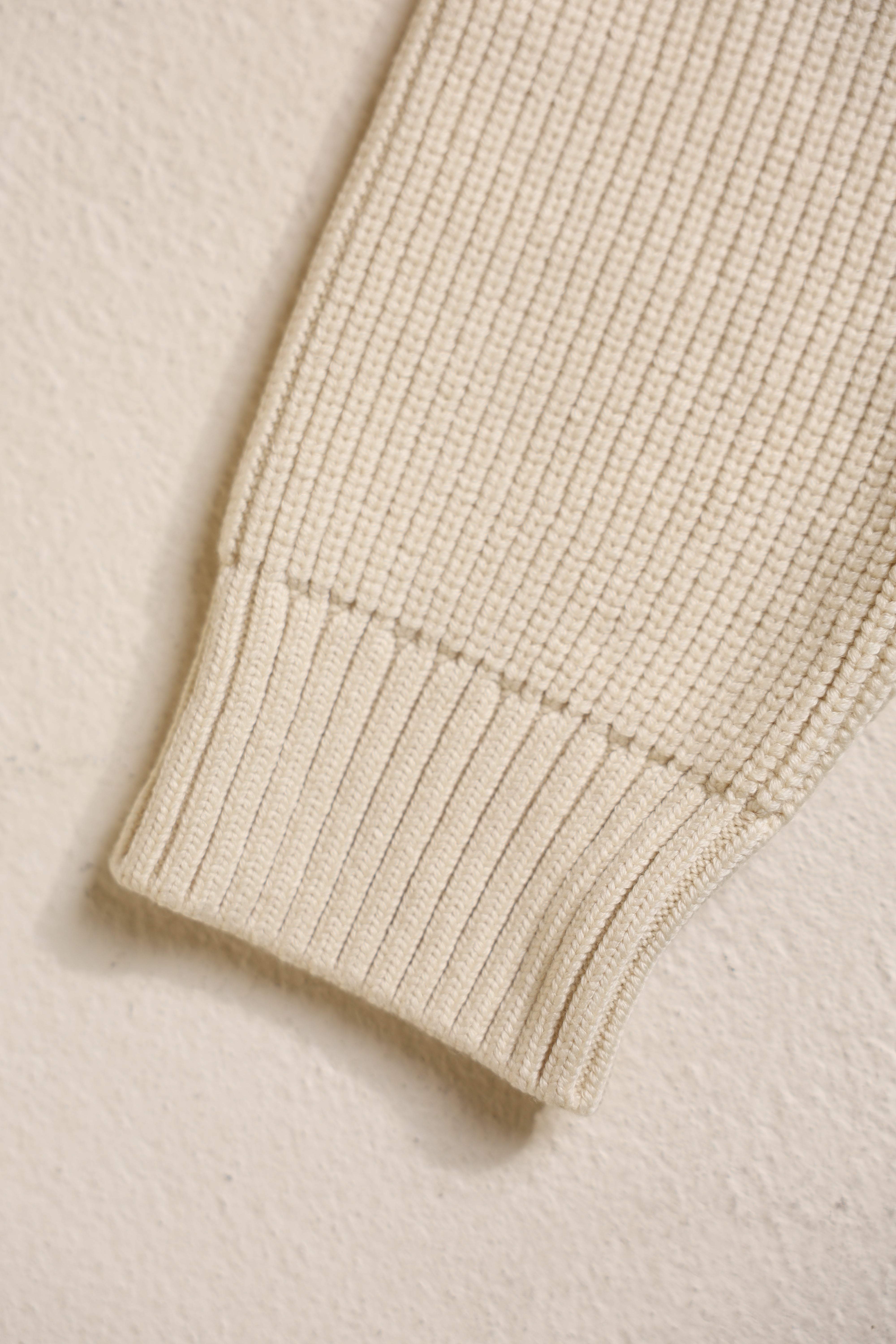 cotton lib knit hoodie