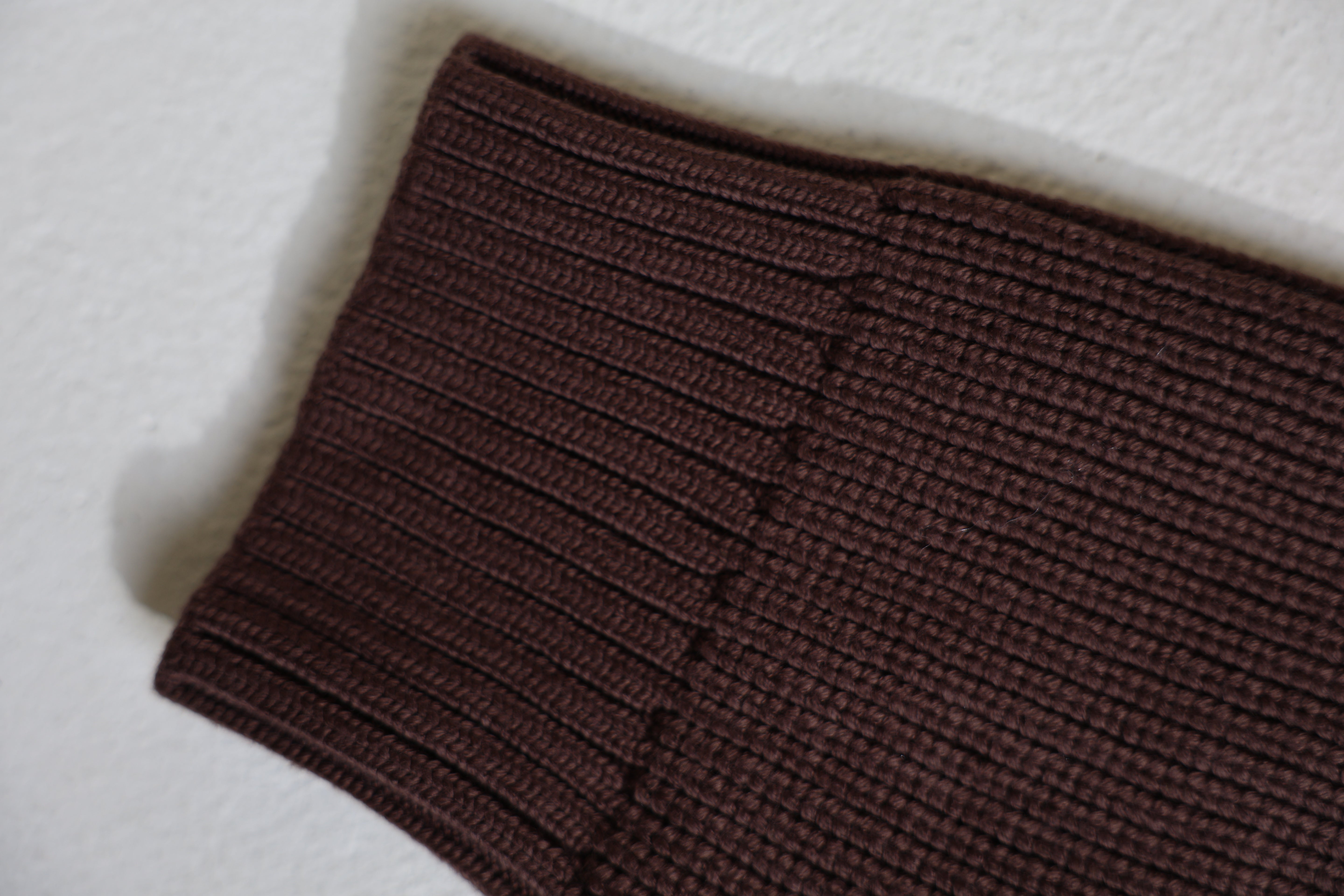 cotton lib knit hoodie