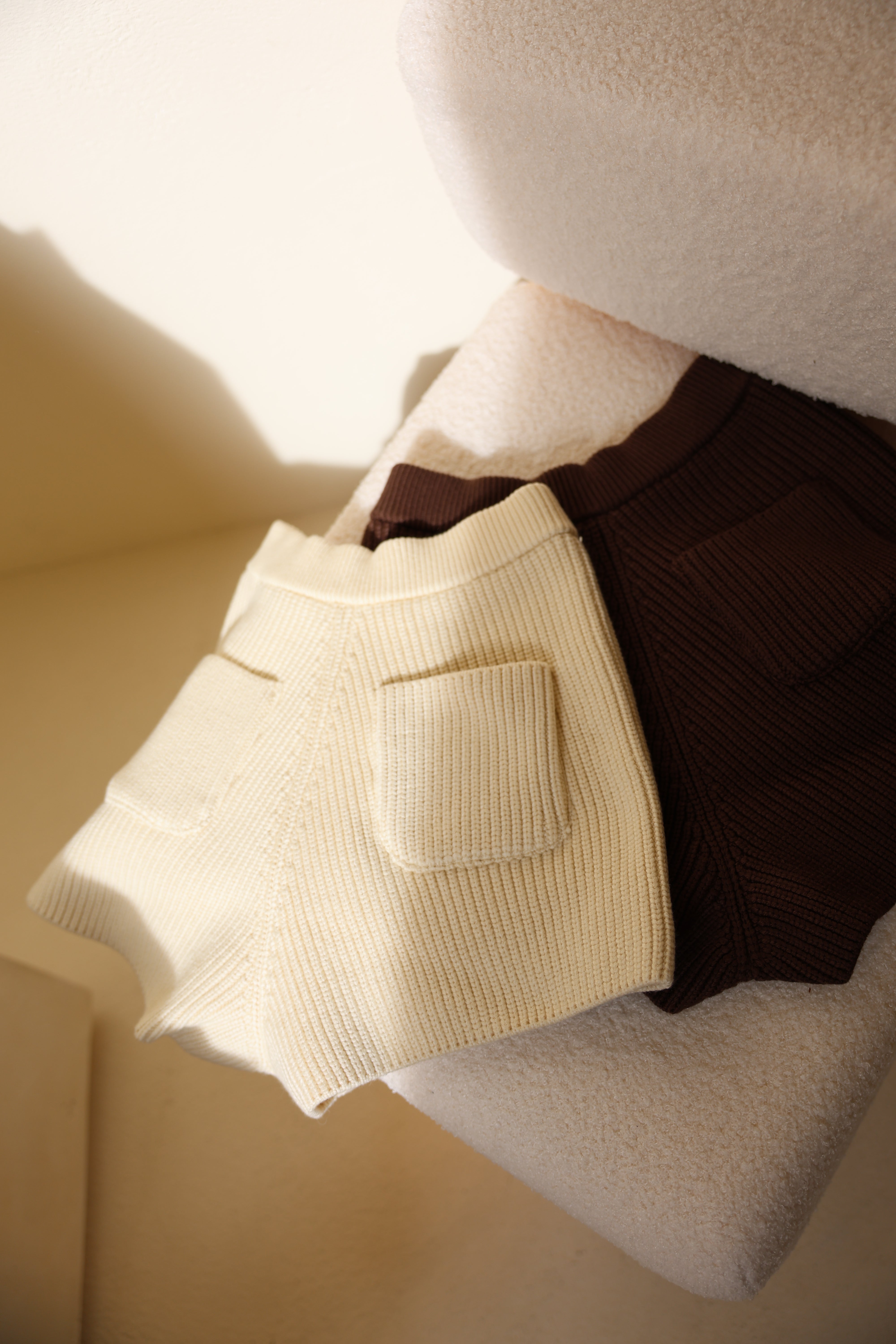 cotton lib knit pants