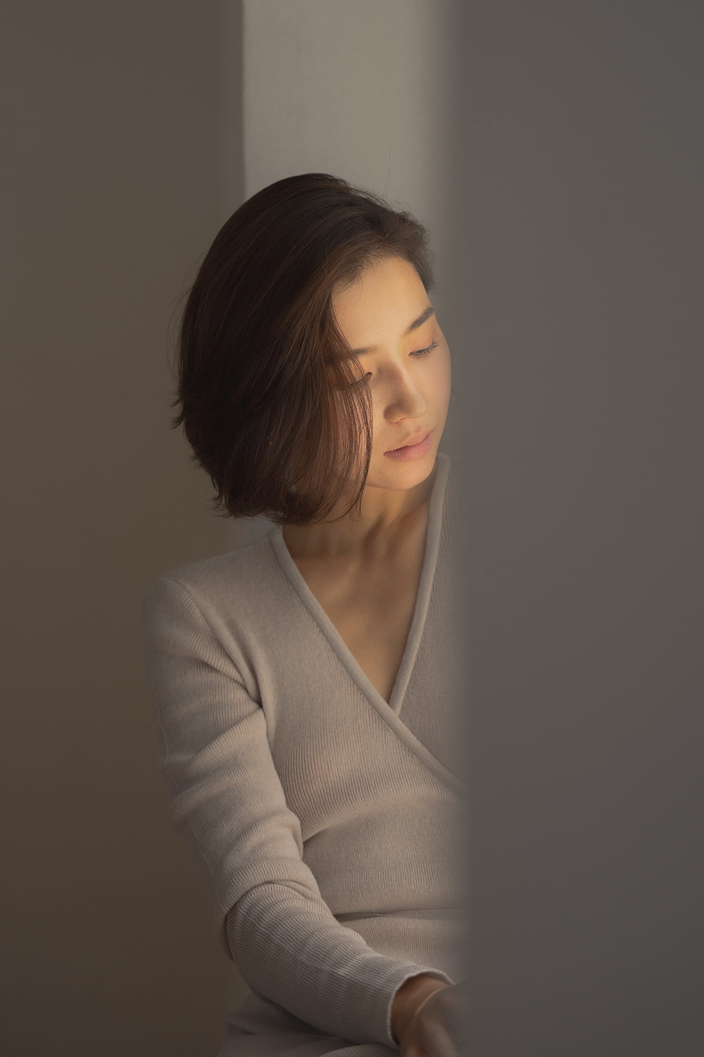 cashmere wrap dress