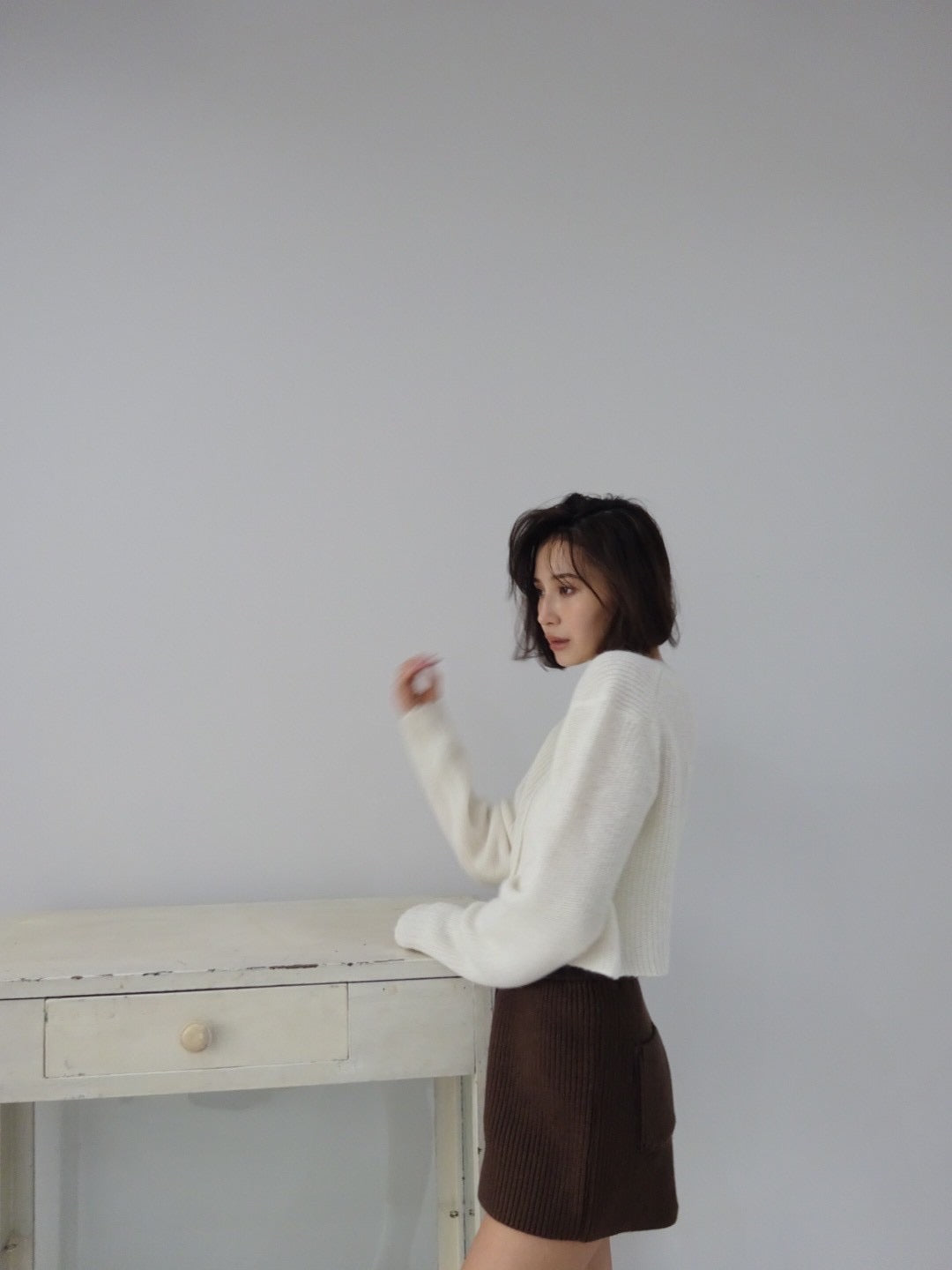 cotton lib knit pants