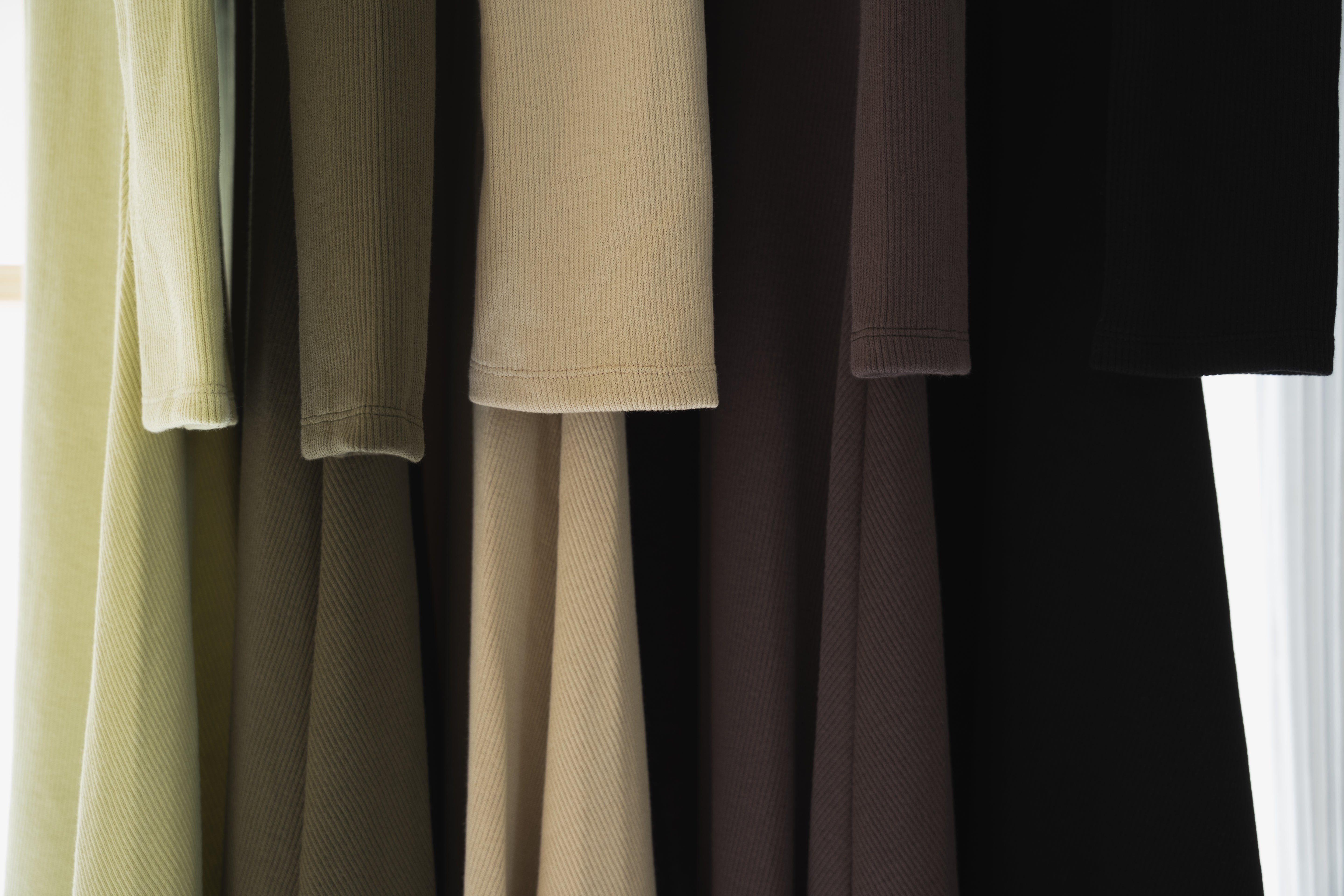 Back open soft rib dress