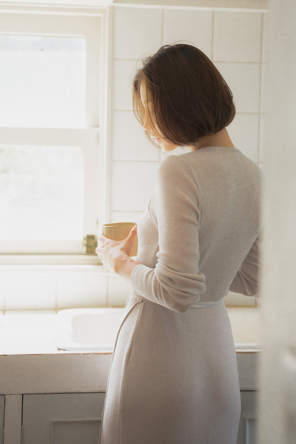 cashmere wrap dress